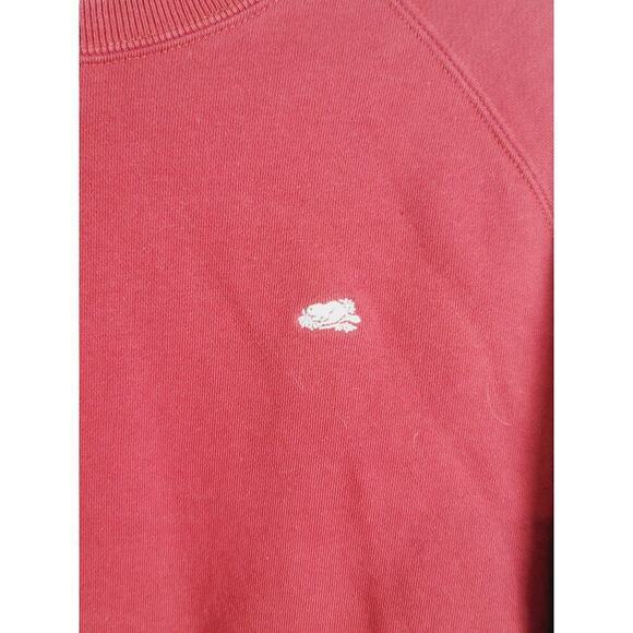ROOTS 73 ATHLETICS CROPPED CREWNECK SWEAT SHIRT IN RED, SZ XL - Picture 2 of 13